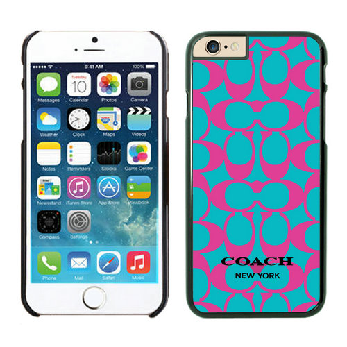 Coach Big Logo Fuchsia Blue iPhone 6 Cases EZF